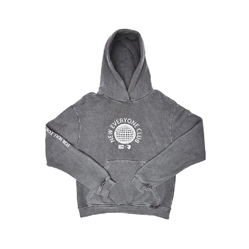 ACFC x re—inc x Klarna New Everyone Club Globe Heather Gray Hoodie