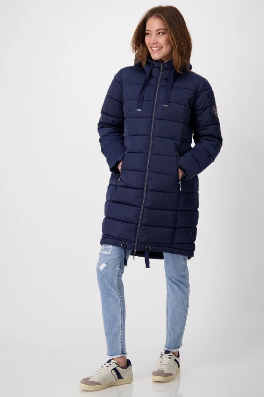 Monari 808639 Navy Padded Coat