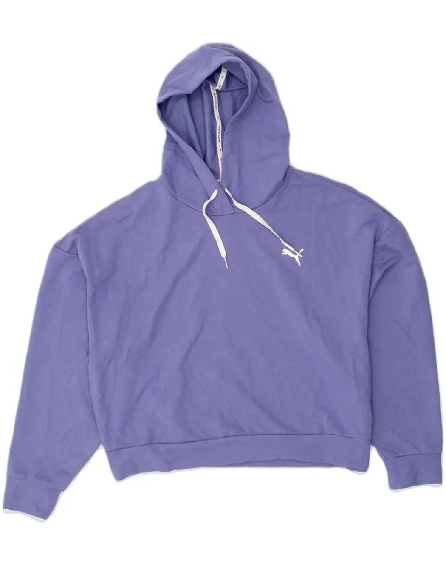 PUMA Womens Hoodie Jumper UK 18 XL Purple Polyester