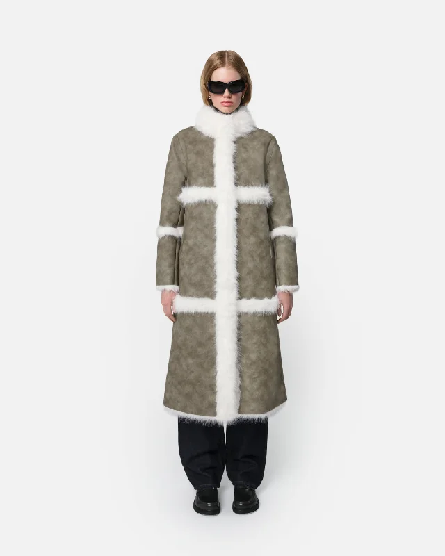 Tilly Coat Sage, Blanc