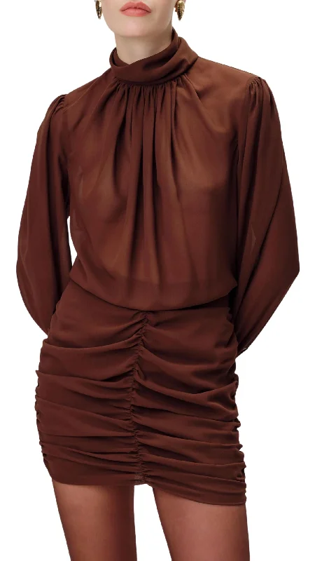 Yebba Dress In Chocolate