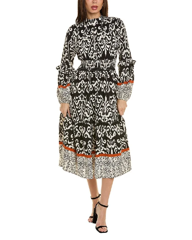 Gracia Bishop Sleeve Midi Dress