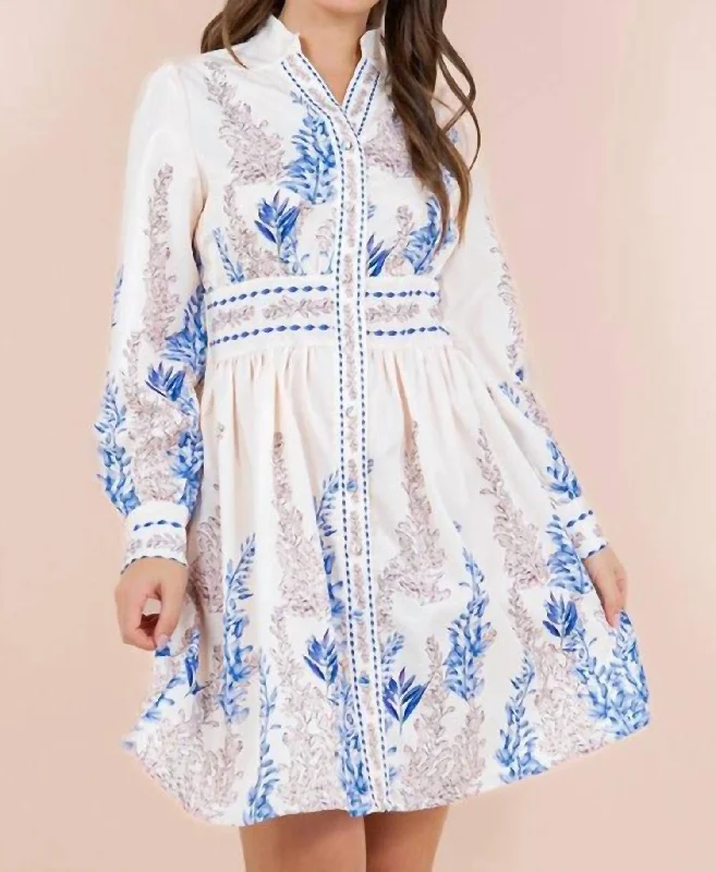 Vintage Spring Dress In White