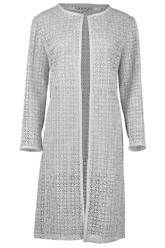 Perforated Laser Duster Jacket