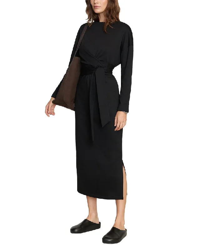 Modern Citizen Audrey Tie-Front Terry Dress