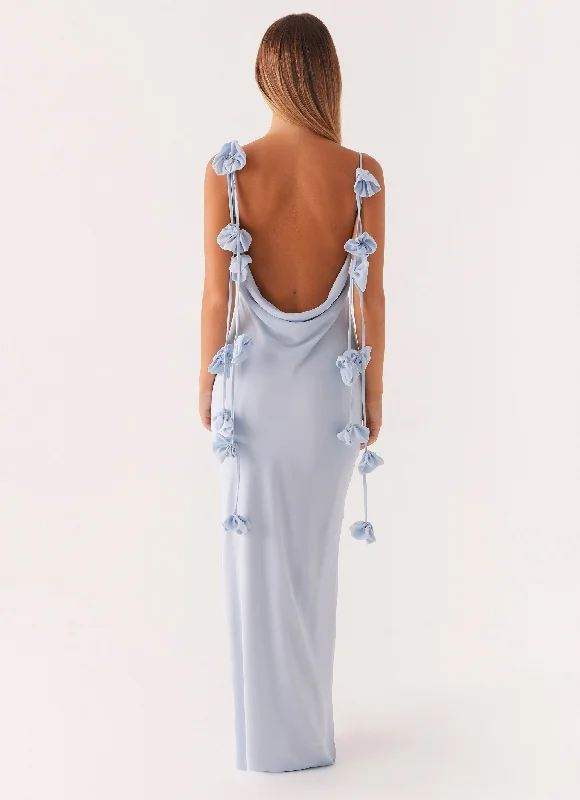 Simona Maxi Dress - Pastel Blue