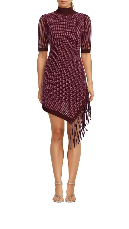 Orla Mini Dress In Mulberry