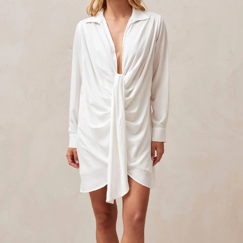 Liberica Cream Mini Dress