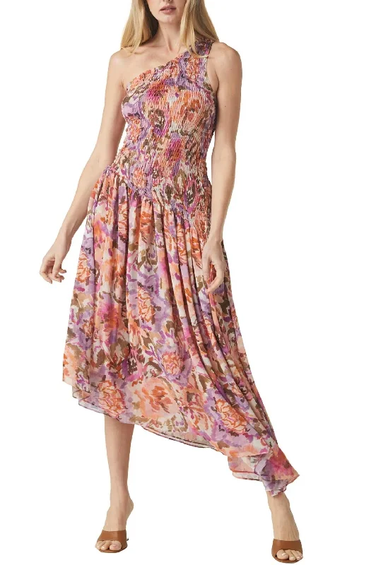 Lydia Dress In Sunset Blooms