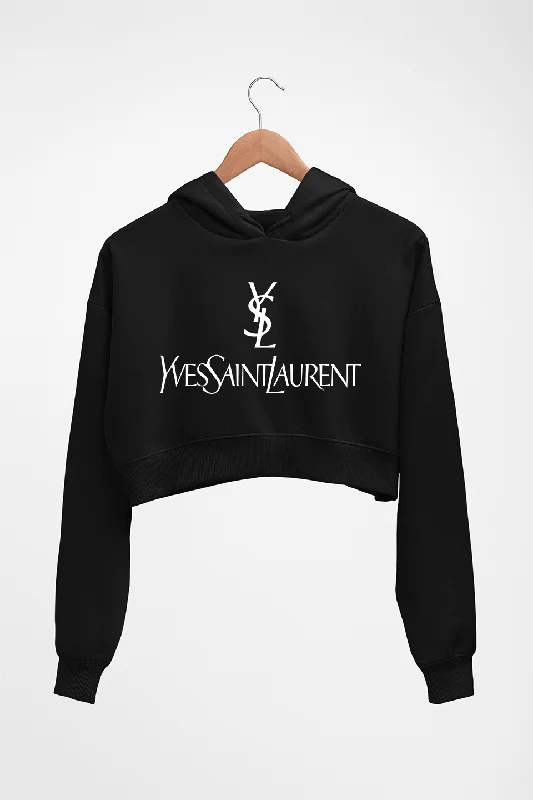 Yves Saint Laurent_YSL Crop HOODIE FOR WOMEN