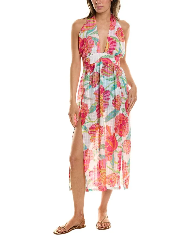 Trina Turk Poppy High-Neck Maxi Dress