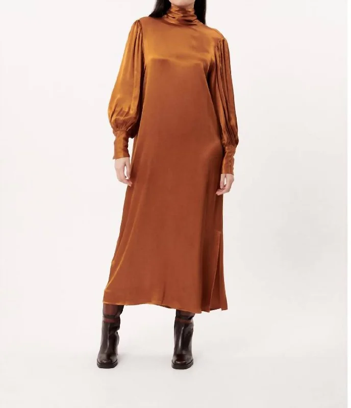 Noor Dress In Ocre