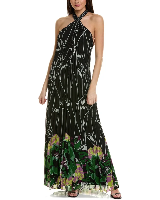 Ungaro Anika Print Halter Maxi Dress