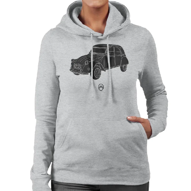 Citroën 2CV Angle For Light Women's Hooded Sweatshirt