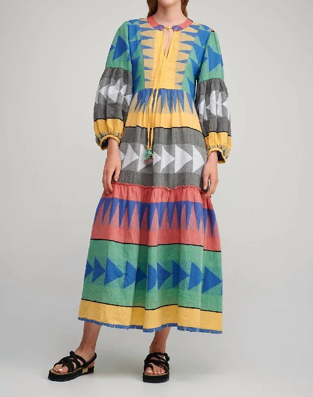 Antiparos Maxi Dress In Multicolor