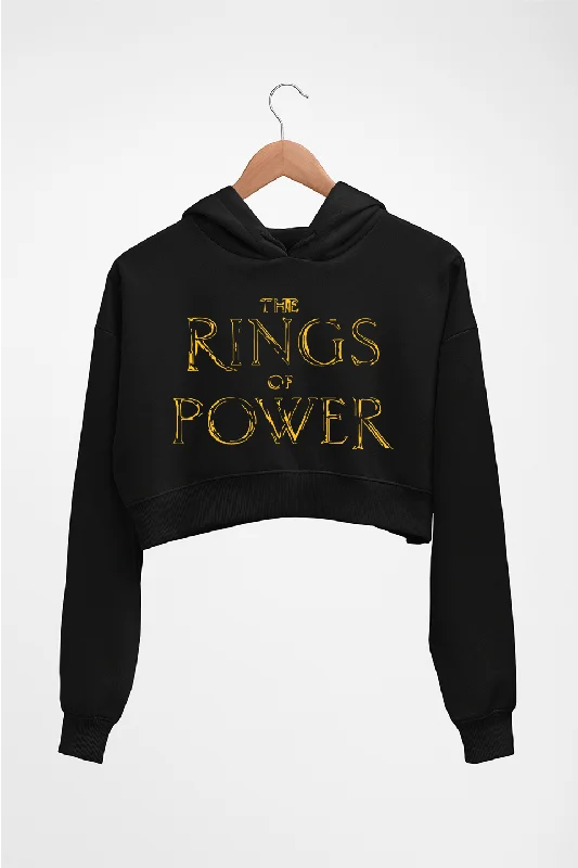 The Rings of Power Crop HOODIE FOR WOMEN