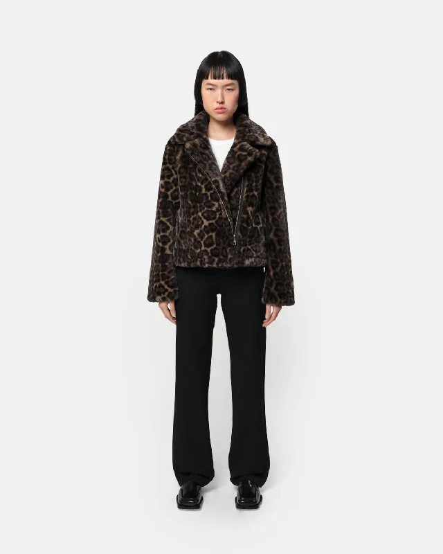 Dahlia Dark Leopard Biker