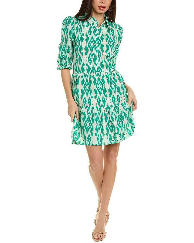 Ellen Tracy Tiered Shirtdress