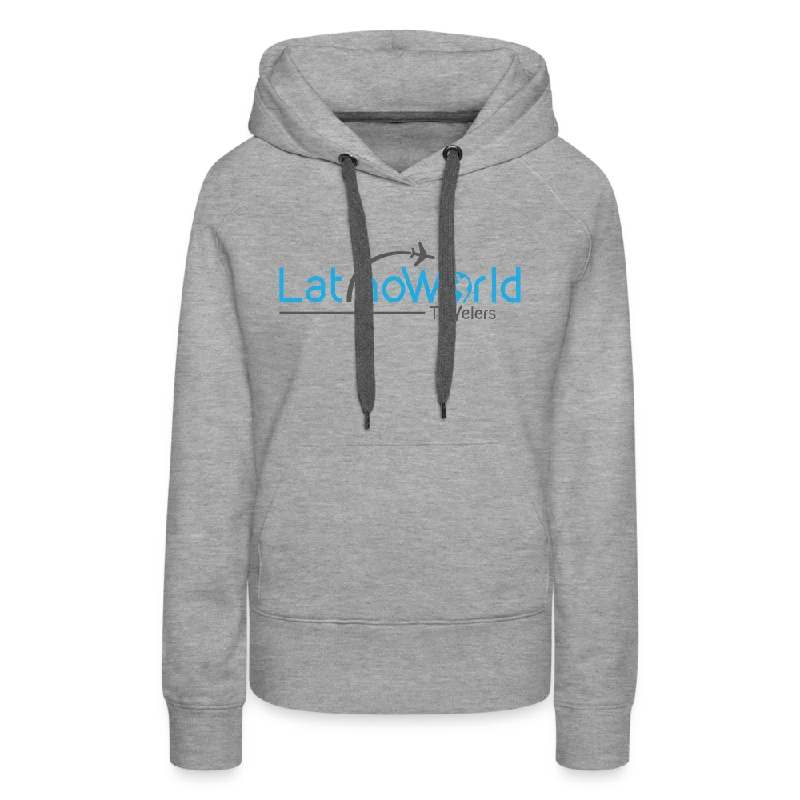 Blue Grey Logo Women’s Premium Hoodie