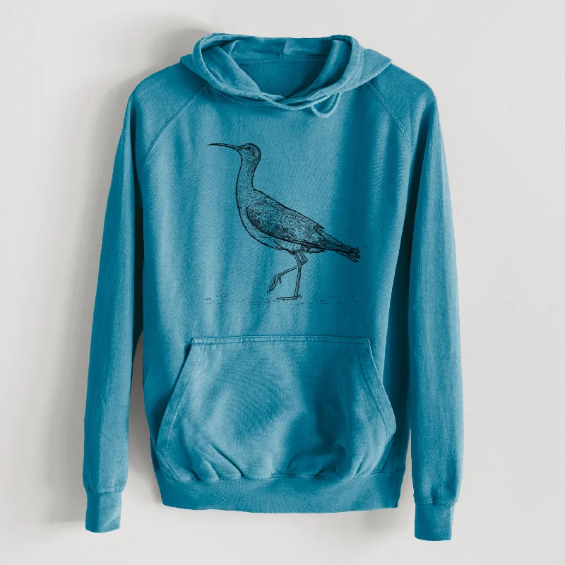 Eskimo Curlew - Numenius borealis  - Mid-Weight Unisex Vintage 100% Cotton Hoodie