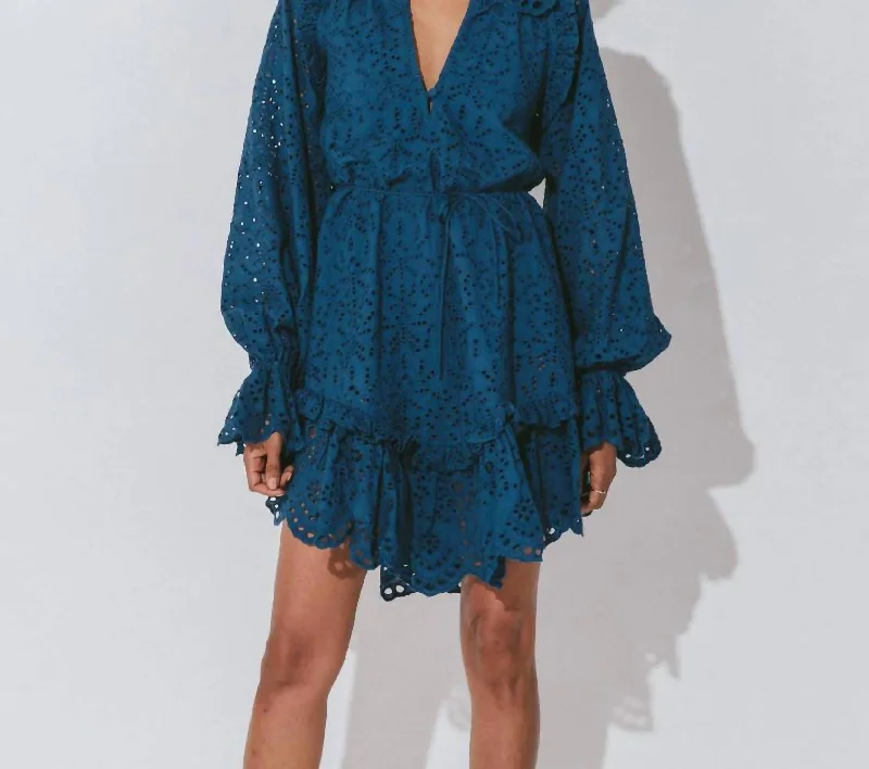 Fiona Mini Dress In Lapis