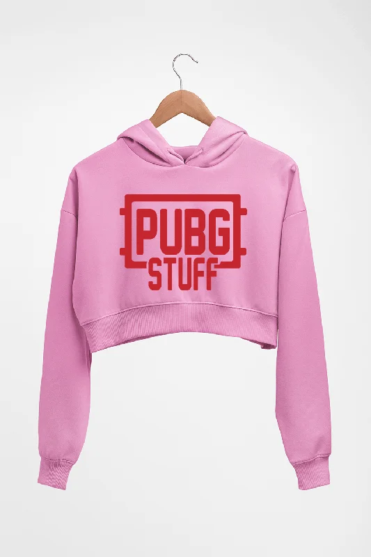 PUBG Stuff Crop HOODIE FOR WOMEN