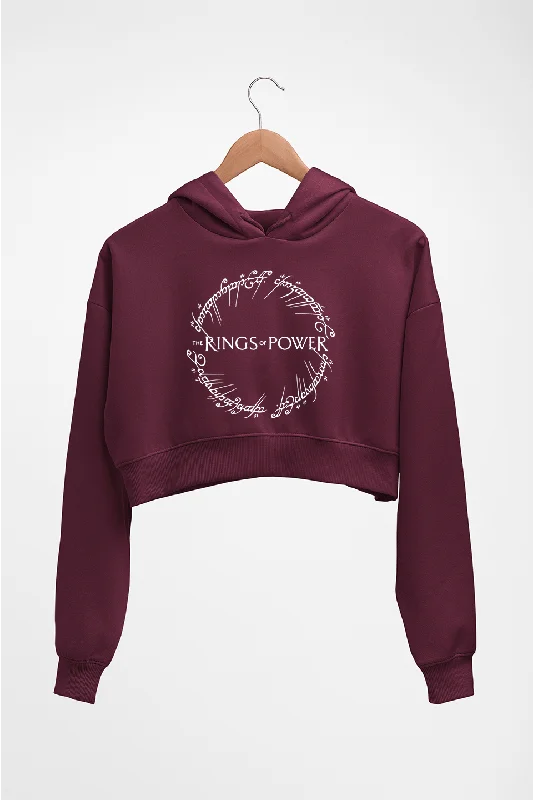 The Rings of Power Crop HOODIE FOR WOMEN