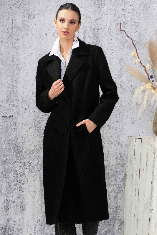 Alison Sheri A44003 Coat Black Two Button