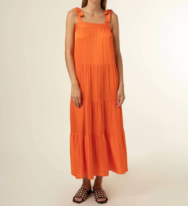 Rawen Dress In Orange