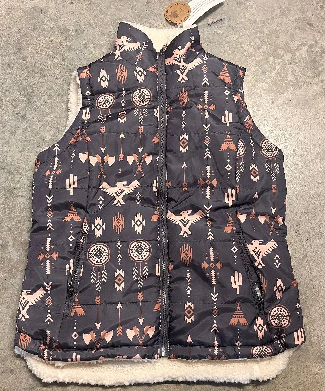 Ladies Reversible Sherpa Lined Vest