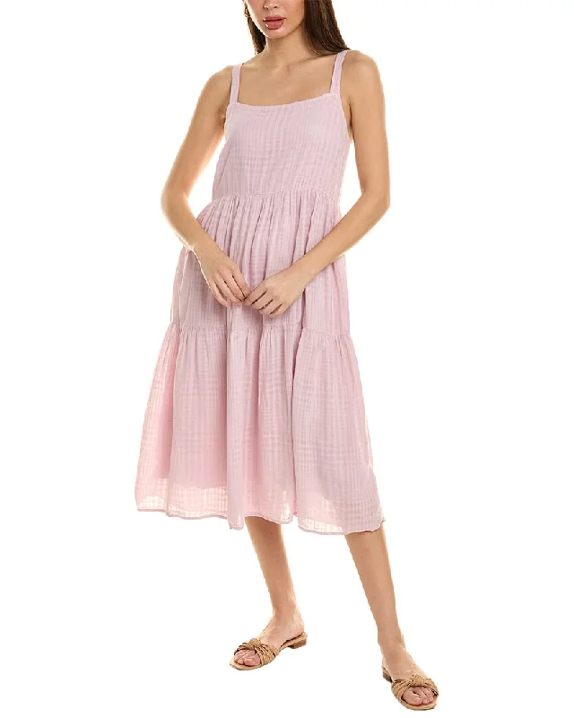 Bella Dahl Tiered Linen-Blend Dress