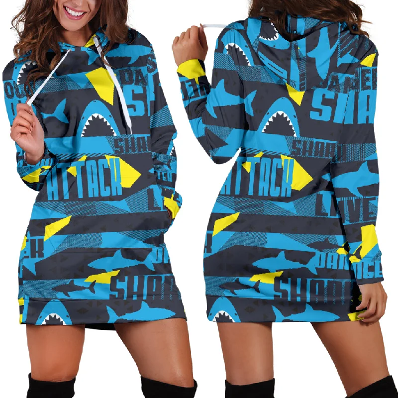 Shark Dangerous Women'S Hoodie Dress