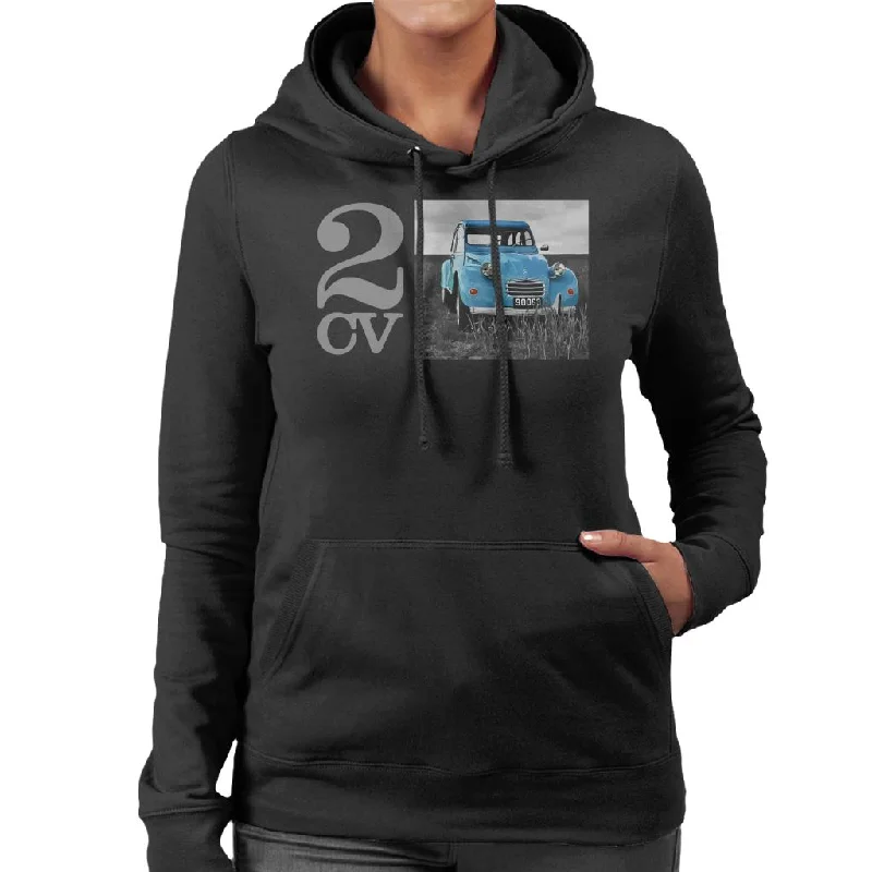 Citroën 2CV Meadow Photo Women's Hooded Sweatshirt