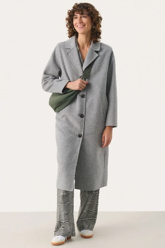 Part Two 30308734 LorelaiPW Coat Light Grey Melange