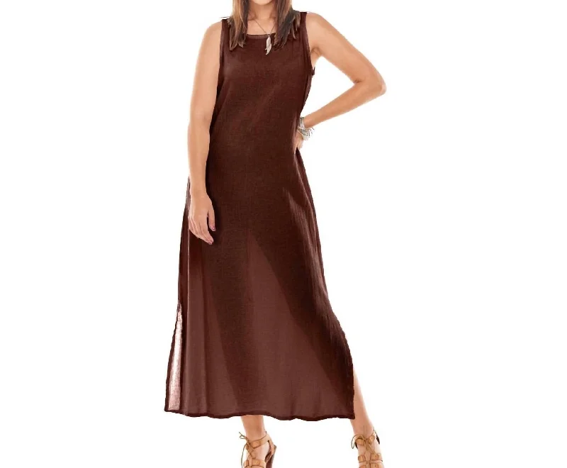 Sylvia Dress In Cinnamon