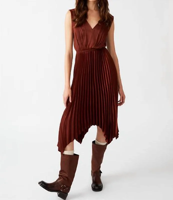 Donna Dress In Cinnamon