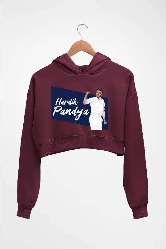 Hardik Pandya Crop HOODIE FOR WOMEN