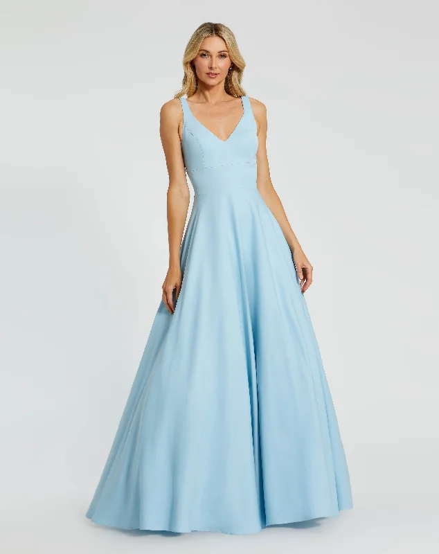 Classic Sleeveless A-Line Ballgown