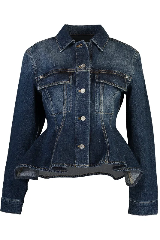 Peplum Denim Jacket