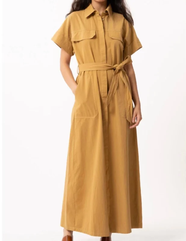 Delina Dress In Beige