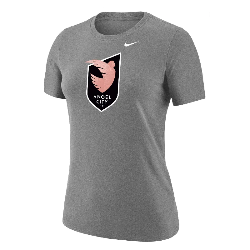 Angel City FC Nike Women's Sol Rosa Crest Grey Dri-FIT Short Sleeve Shirt