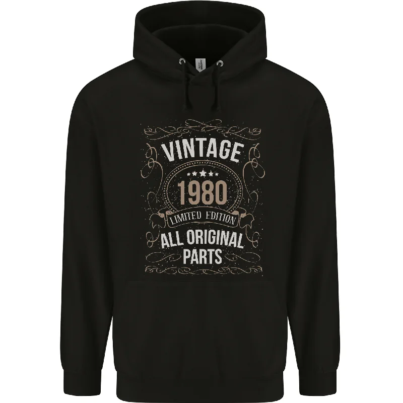 44th Birthday Limited Edition 1980 Mens 80% Cotton Hoodie