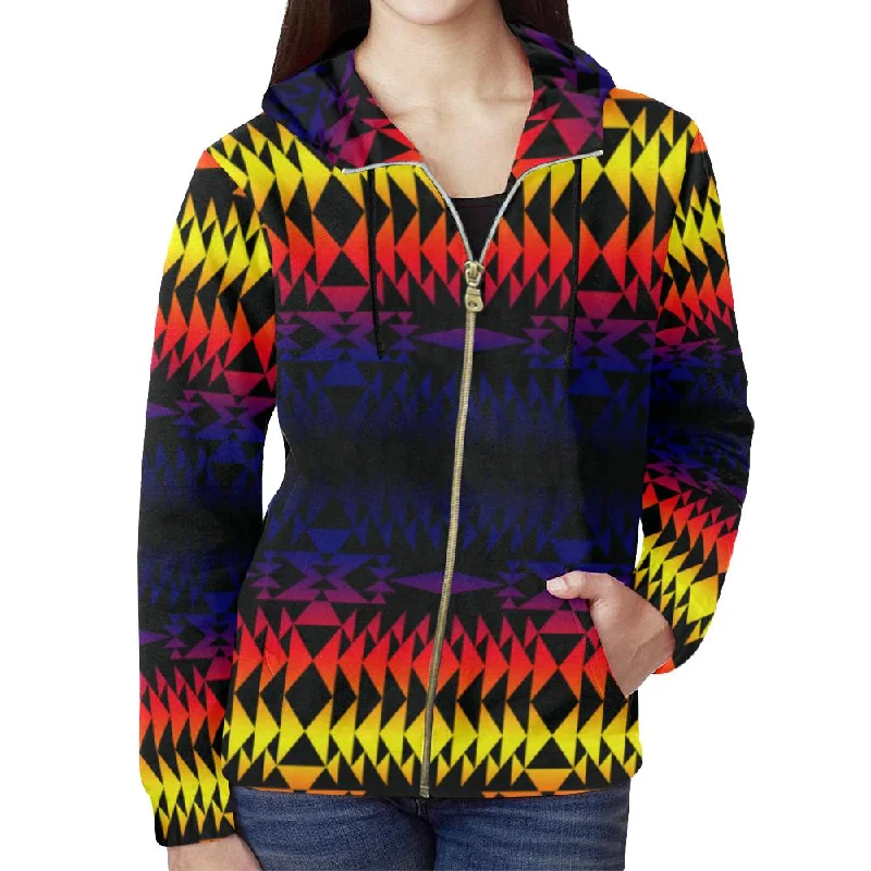 Two Worlds Apart Full Zip Hoodie for Women