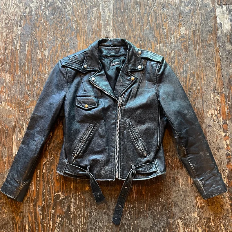 Genuine Leather Jacket w Thinsulate Zip-Away Vest