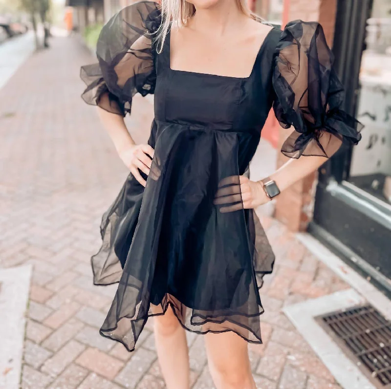 Betsy Raven Dress In Black