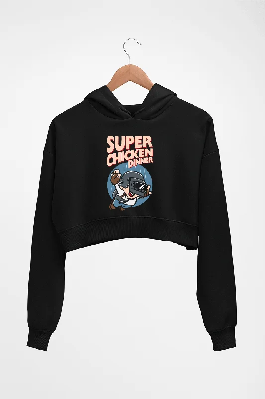 PUBG Super Chicken Dinner Crop HOODIE FOR WOMEN