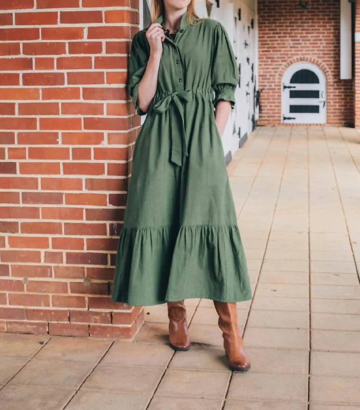 Catherine Maxi Dress In Green