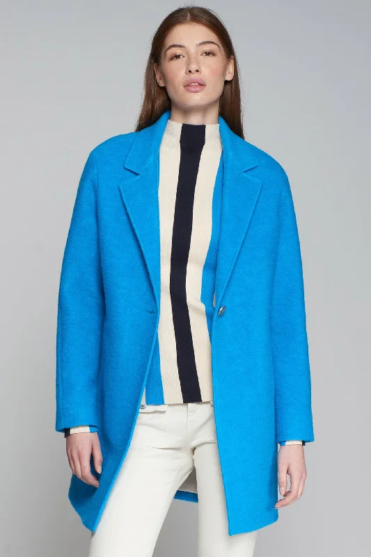 Vilagallo 31743 Blue One Button Coat