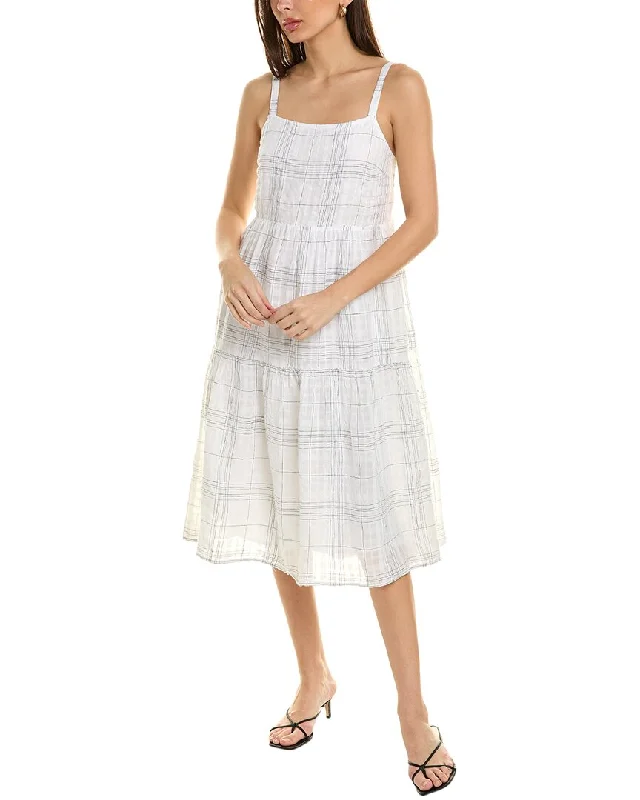 Bella Dahl Tiered Linen-Blend Dress