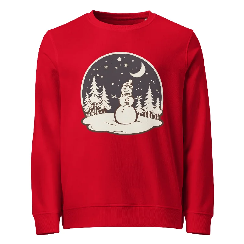 Snowman Bliss Graphics Women Organic Sweatshirt